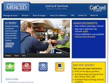 Tablet Screenshot of catcard.ucmerced.edu