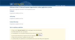 Desktop Screenshot of gradopportunities.ucmerced.edu