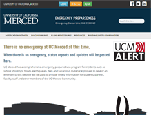 Tablet Screenshot of emergency.ucmerced.edu
