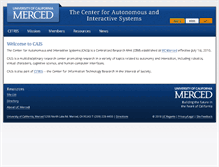 Tablet Screenshot of cais.ucmerced.edu