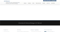 Desktop Screenshot of chemistry.ucmerced.edu