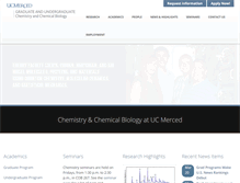 Tablet Screenshot of chemistry.ucmerced.edu
