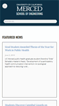 Mobile Screenshot of engineering.ucmerced.edu