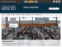 Tablet Screenshot of engineering.ucmerced.edu