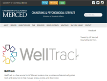 Tablet Screenshot of counseling.ucmerced.edu