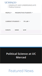 Mobile Screenshot of polisci.ucmerced.edu