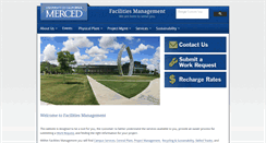 Desktop Screenshot of facilities.ucmerced.edu