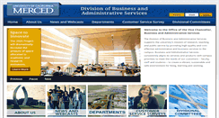 Desktop Screenshot of administration.ucmerced.edu