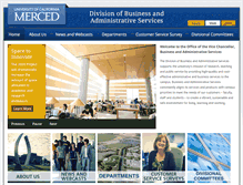 Tablet Screenshot of administration.ucmerced.edu