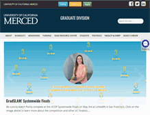 Tablet Screenshot of graduatedivision.ucmerced.edu