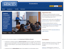 Tablet Screenshot of economics.ucmerced.edu