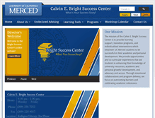 Tablet Screenshot of learning.ucmerced.edu