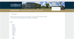 Desktop Screenshot of panorama.ucmerced.edu